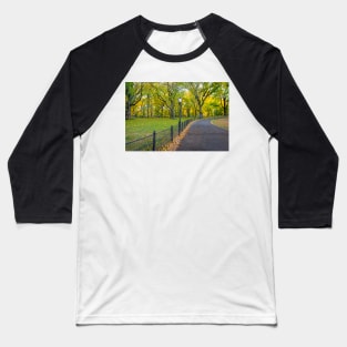 Walking Path Central Park Baseball T-Shirt